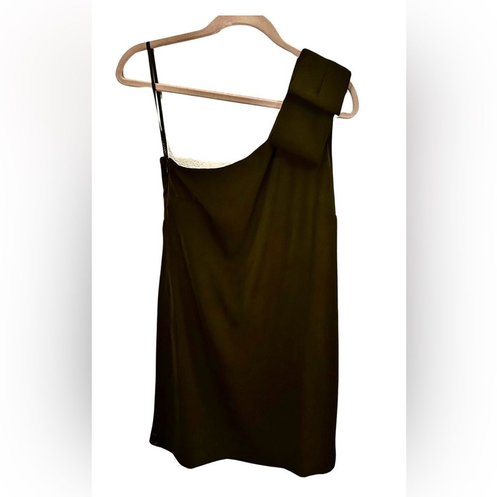 Laundry by Shelli Segal One Shoulder Black Cocktail Dress Size 6
